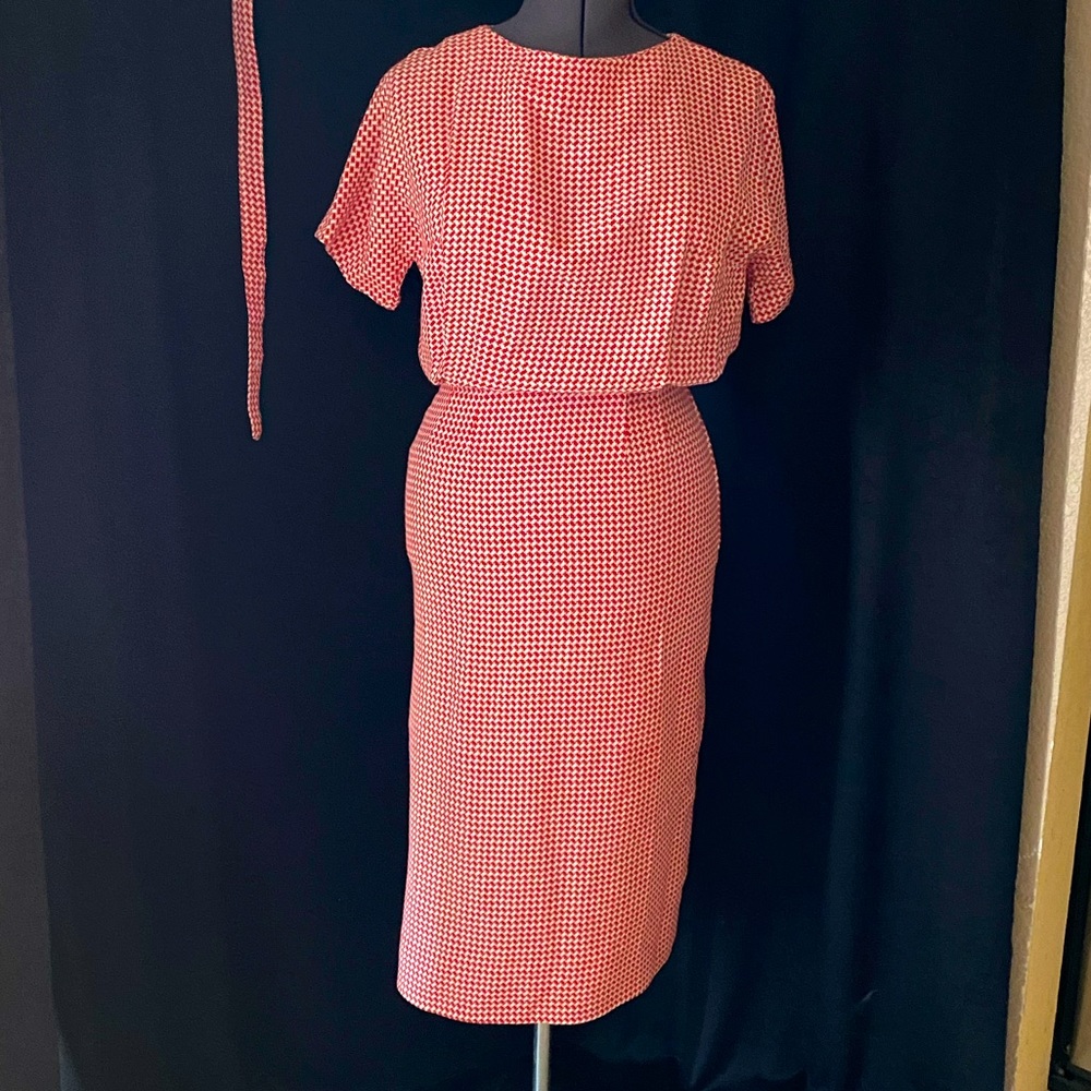 Vintage 1950’s dress with matching belt.